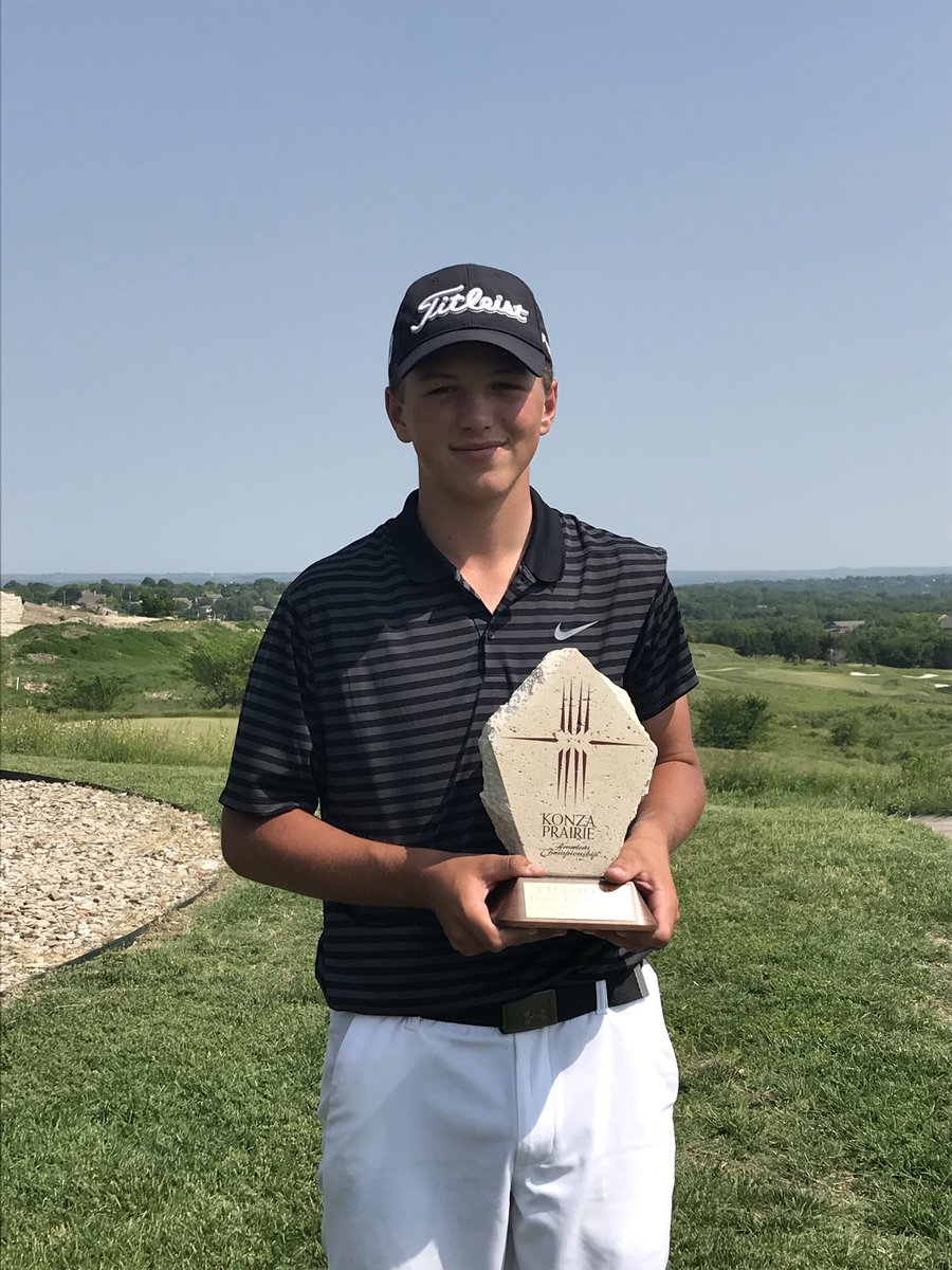 KansasGolf1908's tweet photo. Nicklaus Mason wins 5th Konza Prairie Amateur @colbert_hills 

https://t.co/wZI9tOh7k1 https://t.co/Bi2FzaZNpm