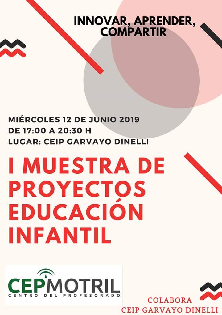 INNOVAR, APRENDER Y COMPARTIR
Información y enlace para la inscripción  juntadeandalucia.es/educacion/secr… <a href="/cepdemotril/">CEP de Motril</a>