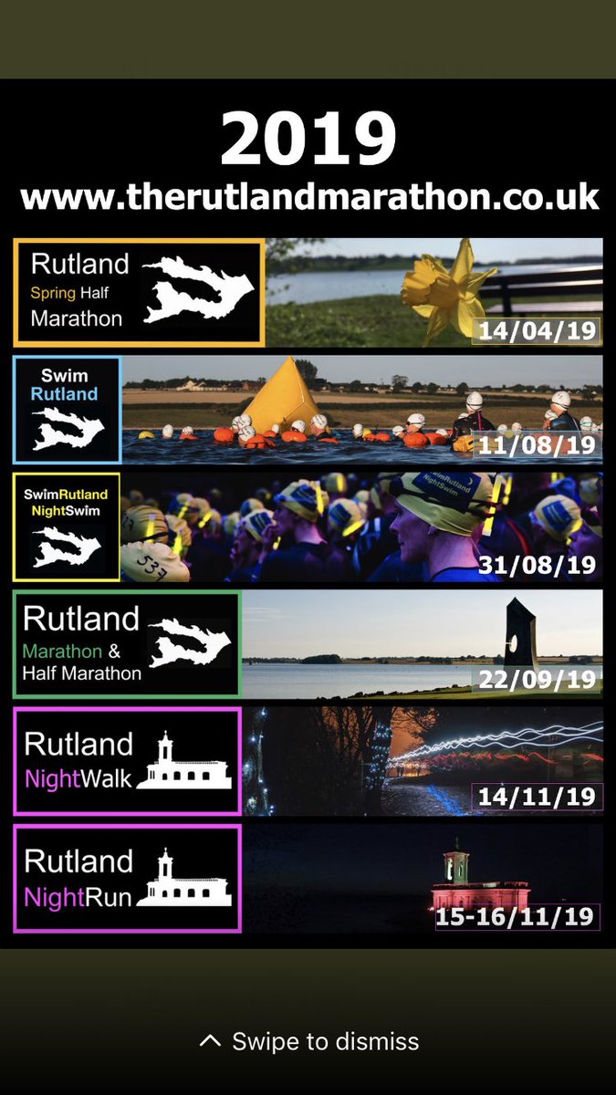 Check out our events for 2019.
1 down 5 to go! #openwaterswim #swimming #swim #swimmer #rutland #rutlandwater #loverutland