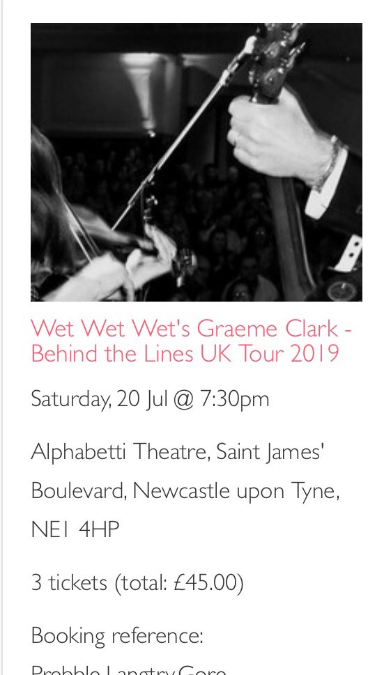 the4cullen's tweet photo. #GraemeClark #Tour #Acoustic #Alphabetti #Newcastle #July #6weeks6days #cannotwait 💙 https://t.co/stQQwXa5Ea
