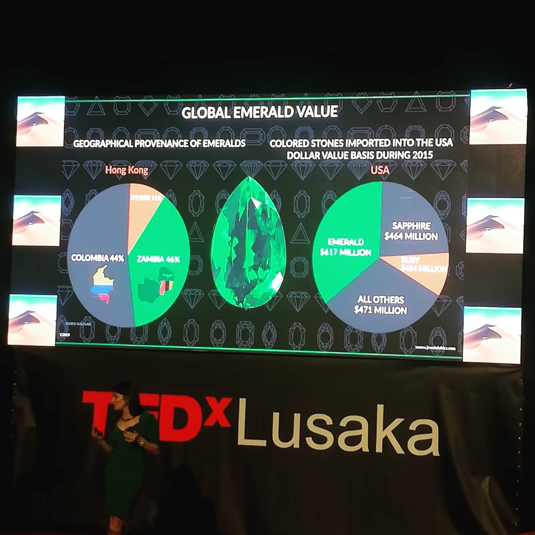 manyalozambia's tweet photo. We were @TEDxLusaka & learnt that Zambian emeralds were the number one choice in the world courtesy of Rashmi Sharma of @JewelofAfricaZM.
#manyalo #engagementring #ThePowerOfTogetherness #ideasworthspreading #emeralds #sayidoinstyle #Zambia https://t.co/WFAXYxVear