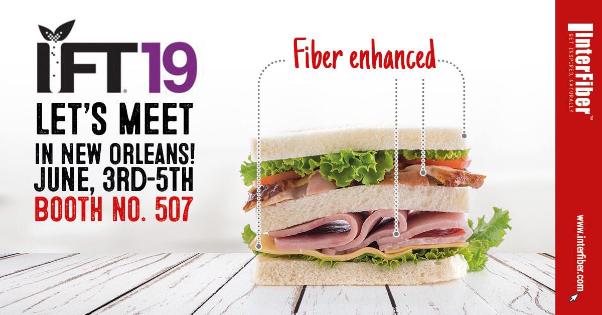 Inter_Fiber's tweet image. #IFT19 exhibition is just hours away. Visit us in booth 507 to find out all about fibers and the possibilities they give.
#interfiber #healthysolutions #naturalfoodfiber #ourproductsyoursuccess