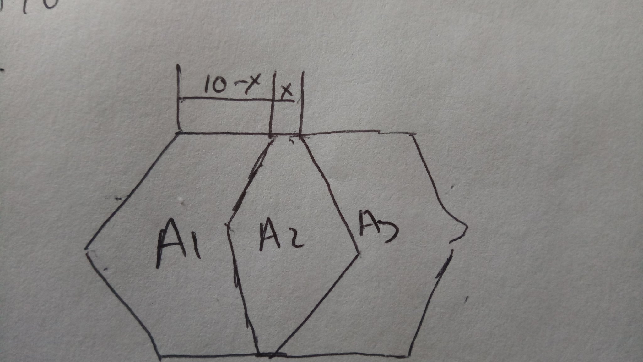 Nelson Correa Mantillaignacio La Respuesta Es 75 Cm El Area Azul Es Igual A 2 10 X 75 El Area De Un Hexagono Regular Con 10 Cm De Lado Es 30 75 El Area