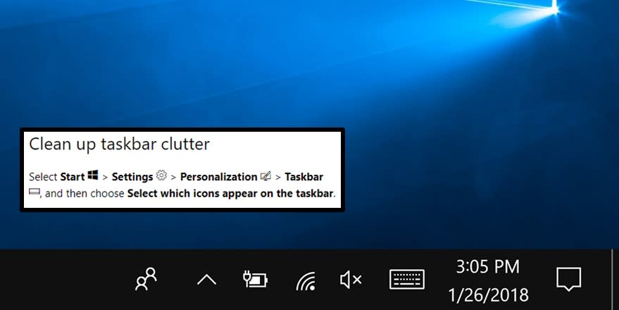 MicrosoftHelps's tweet image. Don&apos;t drown in icons. Just keep swimming 🐟. 
Clean up your taskbar in seconds with our #WindowsTip.

msft.social/MHy0do