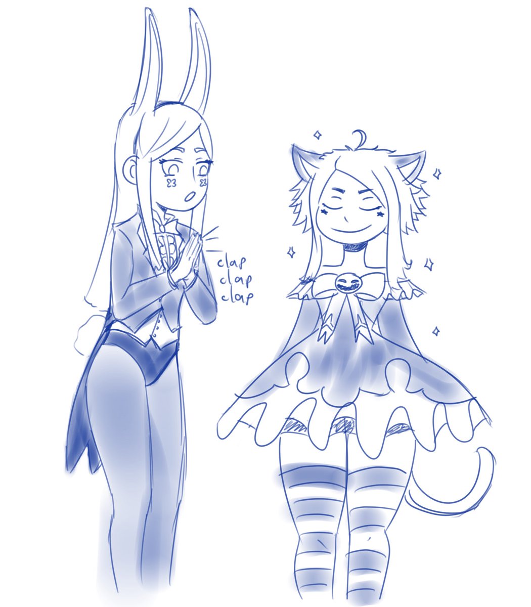 koumoricchi's tweet photo. Cartoony style of some Tera OCs from me and my friend ☆
#Tera #TeraEU #TeraEurope #Elin #Anime #Manga #Art #Drawing #Commission #CommissionsOpen #Cute #OC #BunnyGirl #CatGirl https://t.co/BDLFbPs7GF