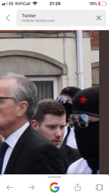 alexjonesAM1's tweet photo. Interesting circle of friends and hobbies for one who calls himself an innocent victim, Aidan O.Tool cannot go out of the house, but marshalls IRA parades, beside him, is Rory Fitzpatrick from SF Ballynahinch, who is also seen behind Gerry Kelly, at an INLA funeral. Media silence https://t.co/eNPn2NKVw4