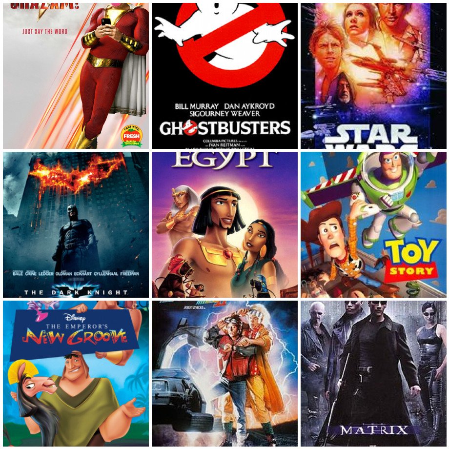 OmegaArte's tweet photo. Ok, these are my 3x3's of my favorite games, movies and TV shows. https://t.co/RJMQsxYxNk
