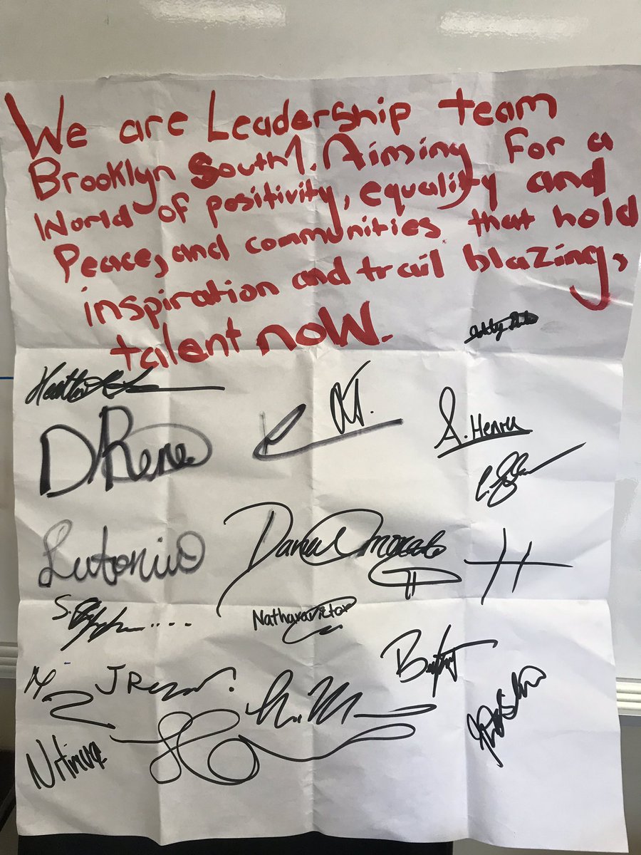 D22StudentServs's tweet image. Brooklyn South Leadership Team #1 committed themselves to making the world a better place full of inspiration!! #beextraordinary #thebrooklynsouthway @thedegoviagroup @BkSouthBevLogan @ExecSuptBKSouth @TheMomentumTeam #ThisIsTheWork @CWATSONHARRIS @DOEChancellor