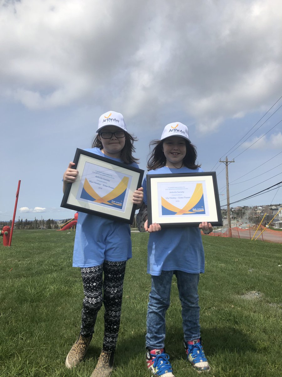 mercer_momma's tweet photo. #walkforarthritis Sister Power raised $7780.00 for this years walk in Paradise NL #newfoundland #arthritiswontstopme #walkstars #kidsgetarthritistoo #proudmom https://t.co/2xmRrPyeiX