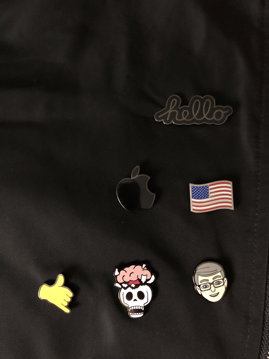 schlingding's tweet photo. First pins #WWDC2019 https://t.co/u6Wg52gfbs