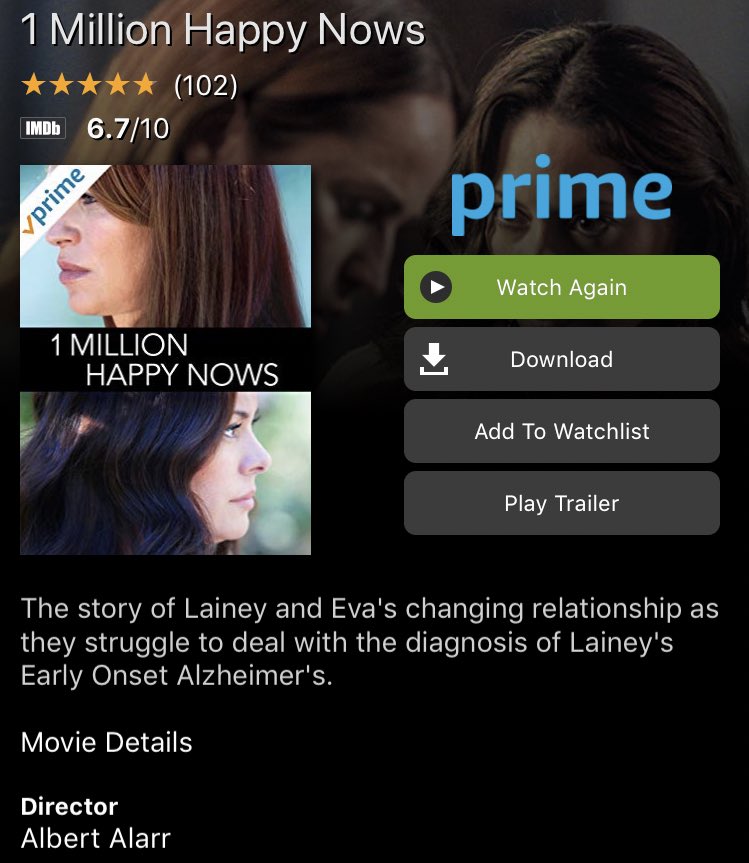 #PrideMonth2019 I have watch so many women “love stories” that honestly most of them are terrible. I could probably count the good with my hands. So I have to recommend this one. <a href="/PerfectFeatFilm/">A Million Happy Nows</a> <a href="/crystalchappell/">Crystal Chappell</a> and <a href="/JessicaLeccia/">Jessica Leccia</a> are extraordinary. I cry so much, beautiful.