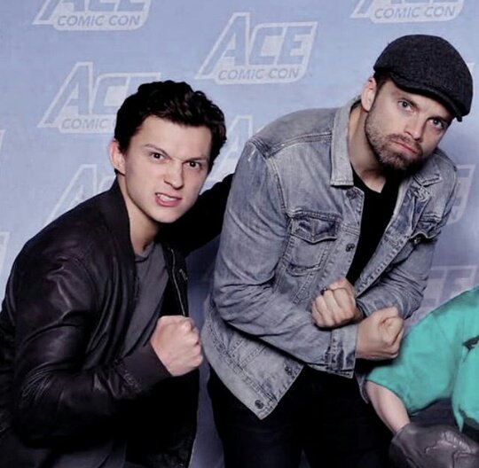 buckyshadow's tweet photo. Tom and Seb 😍

#TomHolland
#PeterParker
#SpiderMan
#SebastianStan 
#BuckyBarnes
#WinterSoldier https://t.co/jRmPLl9rgm