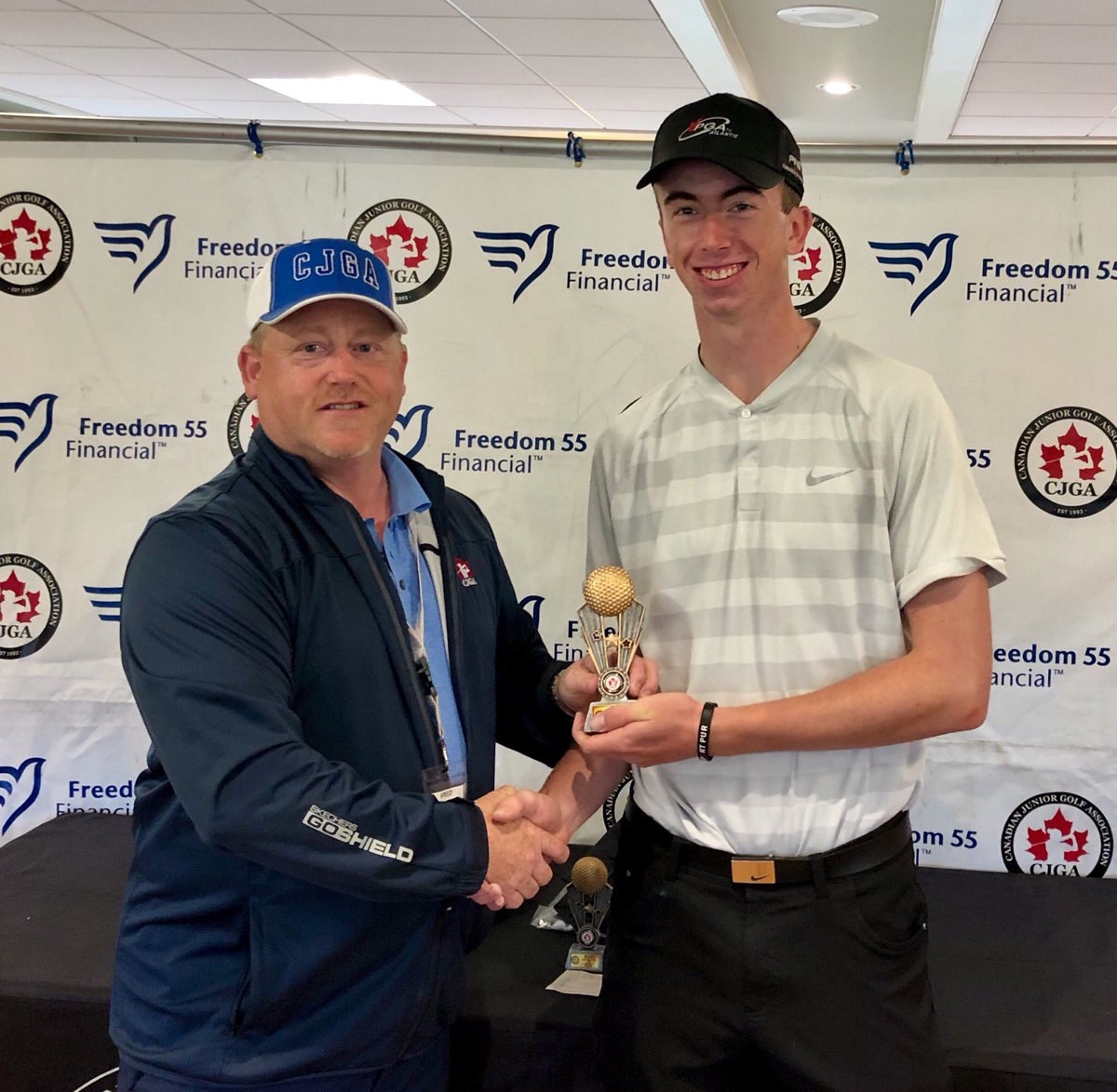 Whoot! Whoot! Rory White shoots the low round of the day and comes from 4 shots back to win the @CJGA junior event at Northumberland Golf Club. He’s the 2nd <a href="/NewbridgeSchool/">NewbridgeSchool</a> golfer to win an event this year. How many more will we get?! #NewbridgePride