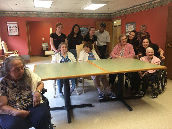 WHGlamourGals's tweet photo. A bitter sweet ending to another inspired year of GlamourGals😢. It was our last GGals event for our chapter’s founding Seniors. For a memorable day our GG team made beautiful friendship bracelets to go along with the senior citizens nails💅🏽.  @WHRHighSchool #WHRHSHPride #Love https://t.co/WlXN00VKyK