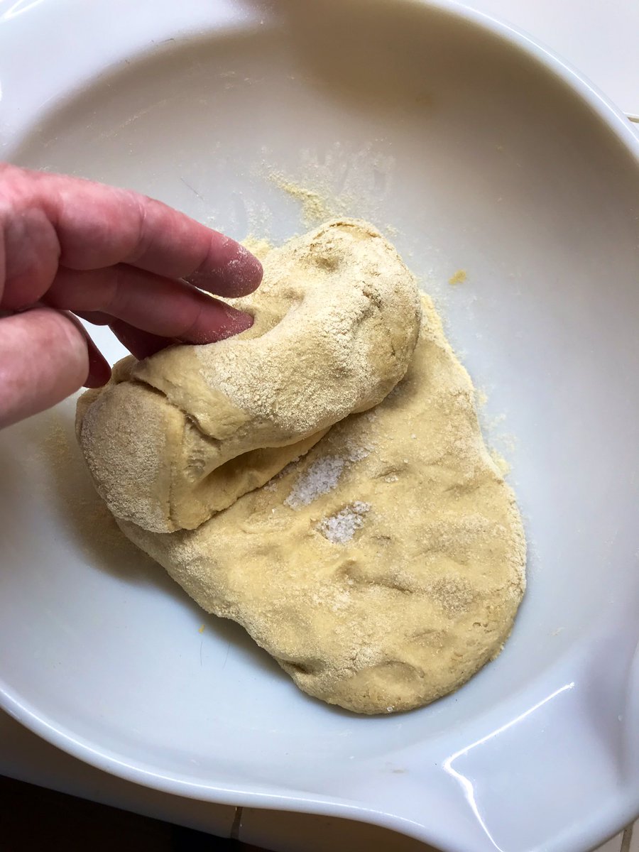 Now flatten the cigar shaped thing out, and put some finger holes in it. Cover with the remaining salt and roll it up. We have thus cleverly used some Topology (look it up- awesome stuff) to give us a leg up evenly distributing the salt.