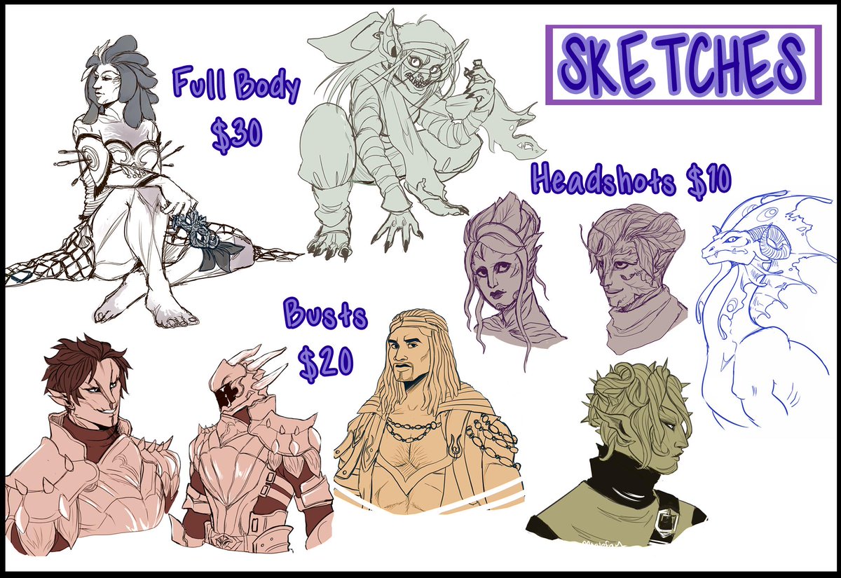 SkeletonGremlin's tweet photo. Hey I got a lot of bills piling up and could use some extra income so I'm opening up my commissions! Payment is done through paypal and my contact is moelefay@hotmail.com

Please DM me or shoot me an email if interested! Additional info can be found here: https://t.co/BhcpUf8Zv3 https://t.co/wIwzXca8s3