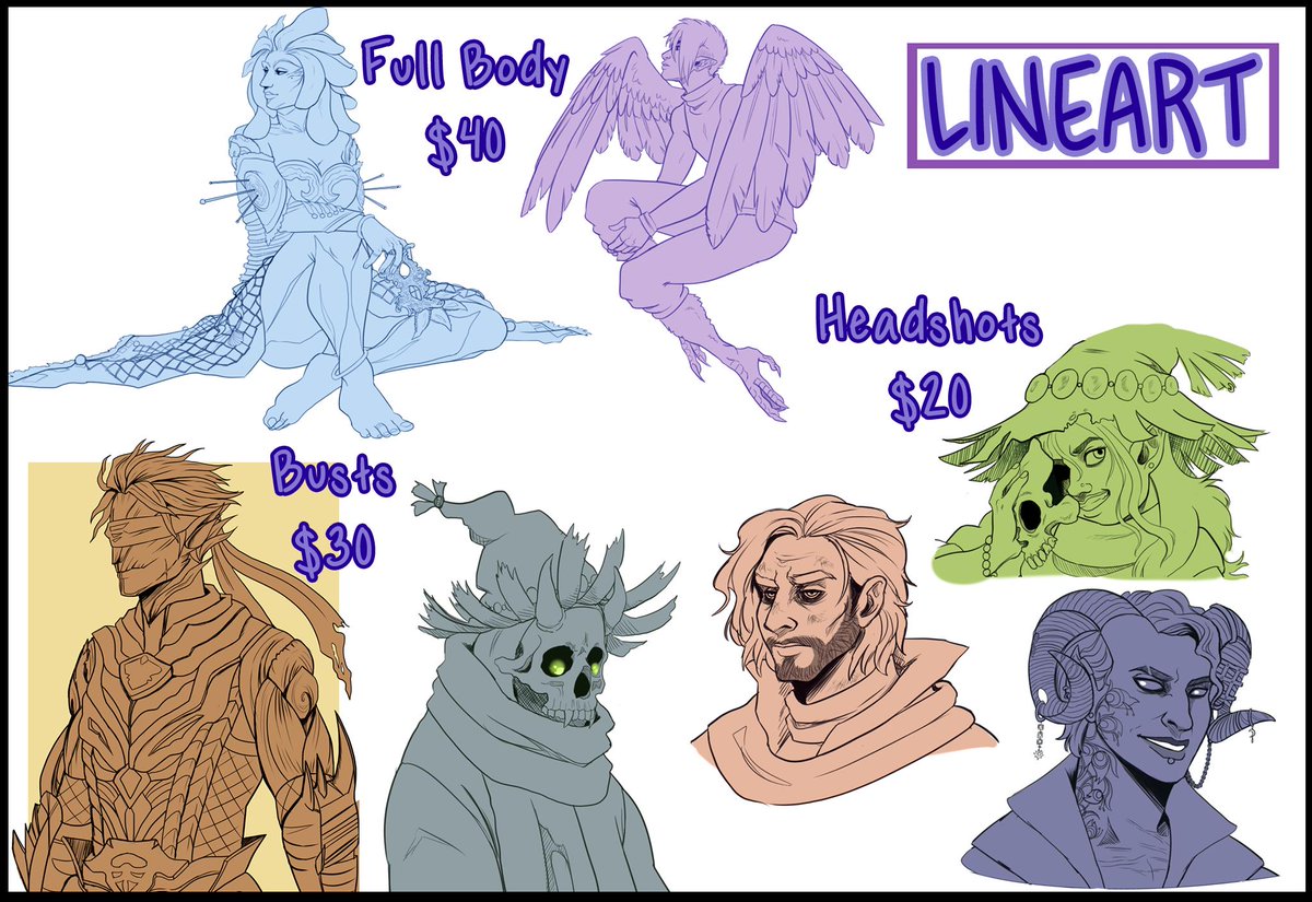 SkeletonGremlin's tweet photo. Hey I got a lot of bills piling up and could use some extra income so I'm opening up my commissions! Payment is done through paypal and my contact is moelefay@hotmail.com

Please DM me or shoot me an email if interested! Additional info can be found here: https://t.co/BhcpUf8Zv3 https://t.co/wIwzXca8s3
