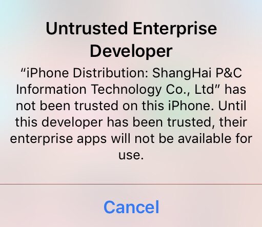 w_e_bryan's tweet photo. @TweakBoxApp know how to get past this? Using an iPhone 7 https://t.co/Ug71WHk6OG