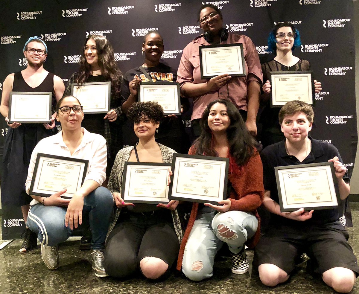 KFaulhaber's tweet photo. Congratulations to the pioneers of @roundaboutnyc ‘s #TWDP Cohort 1 on completing the amazing 3-year technical theatre training and employment program. #YASEP @JobsFirstNYC @IATSE https://t.co/DHY4EbGMPA