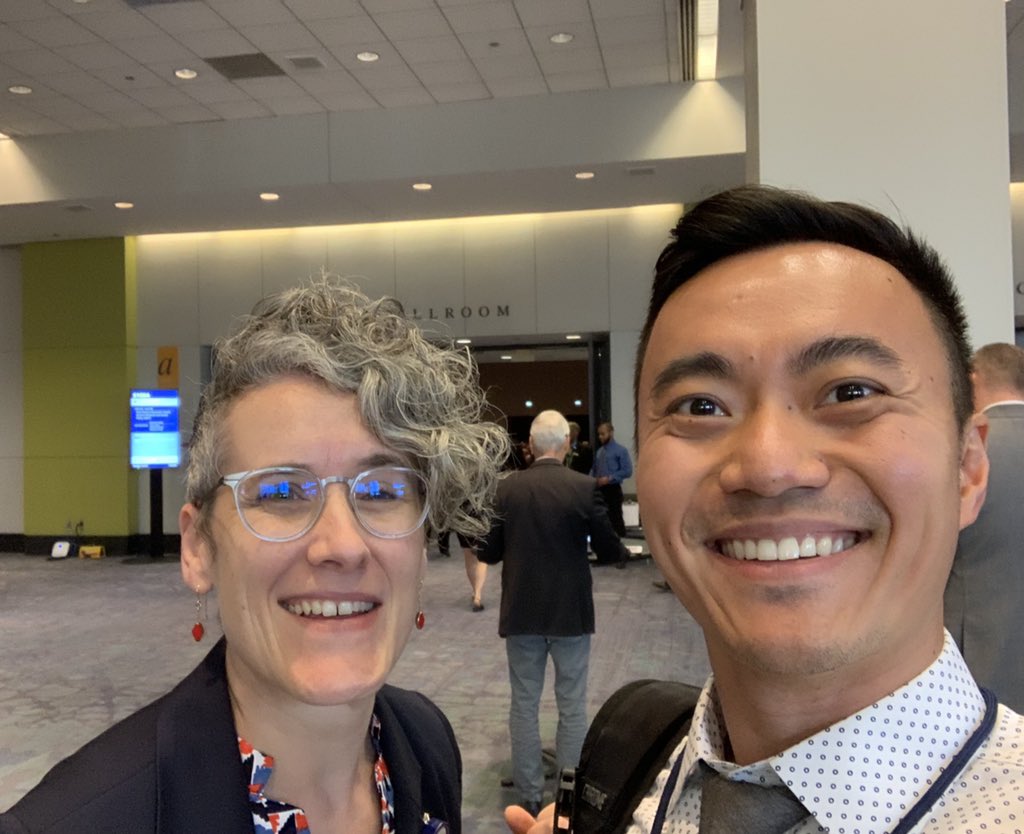✅Research mentor / my first consult oncology attending as an intern / attendee with coolest hair #ASCOiSPY #ASCO19