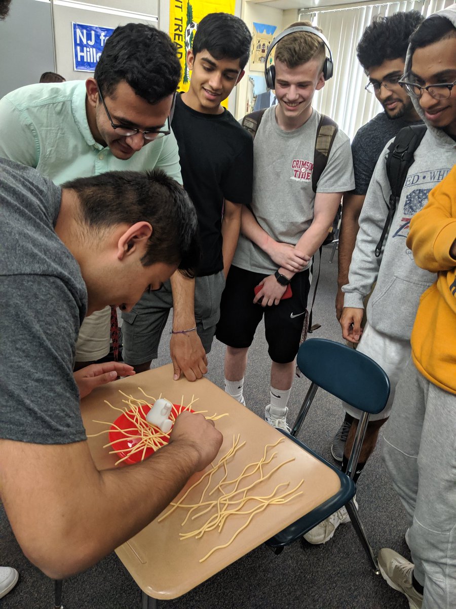 negsclass's tweet photo. The other day we had a @nytimes news quiz with a "twist"... get the answer wrong.. remove a piece of spaghetti. Ever see seniors so enthalled in June? 🤨 #yetiinmyspaghetti https://t.co/qTmvpVU0hi