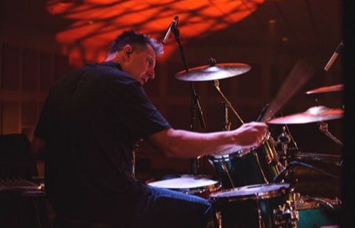 scotmaisel's tweet photo. I love this guy right here.  Tim is one of the BEST drummers around and has been serving on the Central worship team for years.  It’s an honor to serve along side him and to call him my friend. @cclife #cagefreedrummer #humanmetronome https://t.co/4ErFJu275C