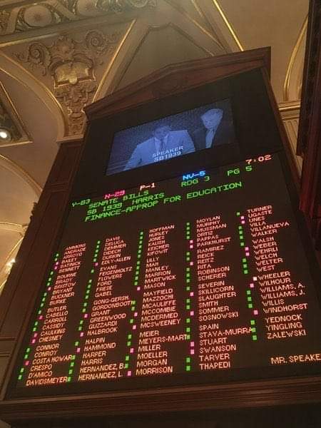 c_hansen84's tweet photo. So if you were curious who voted "YES" on the #Illinois Gas Tax... #twill #ILGov #Springfield #Pritzker #IllinoisExodus #MadiganMachine #GasTax #SB1939 https://t.co/NpjIfsO7oo