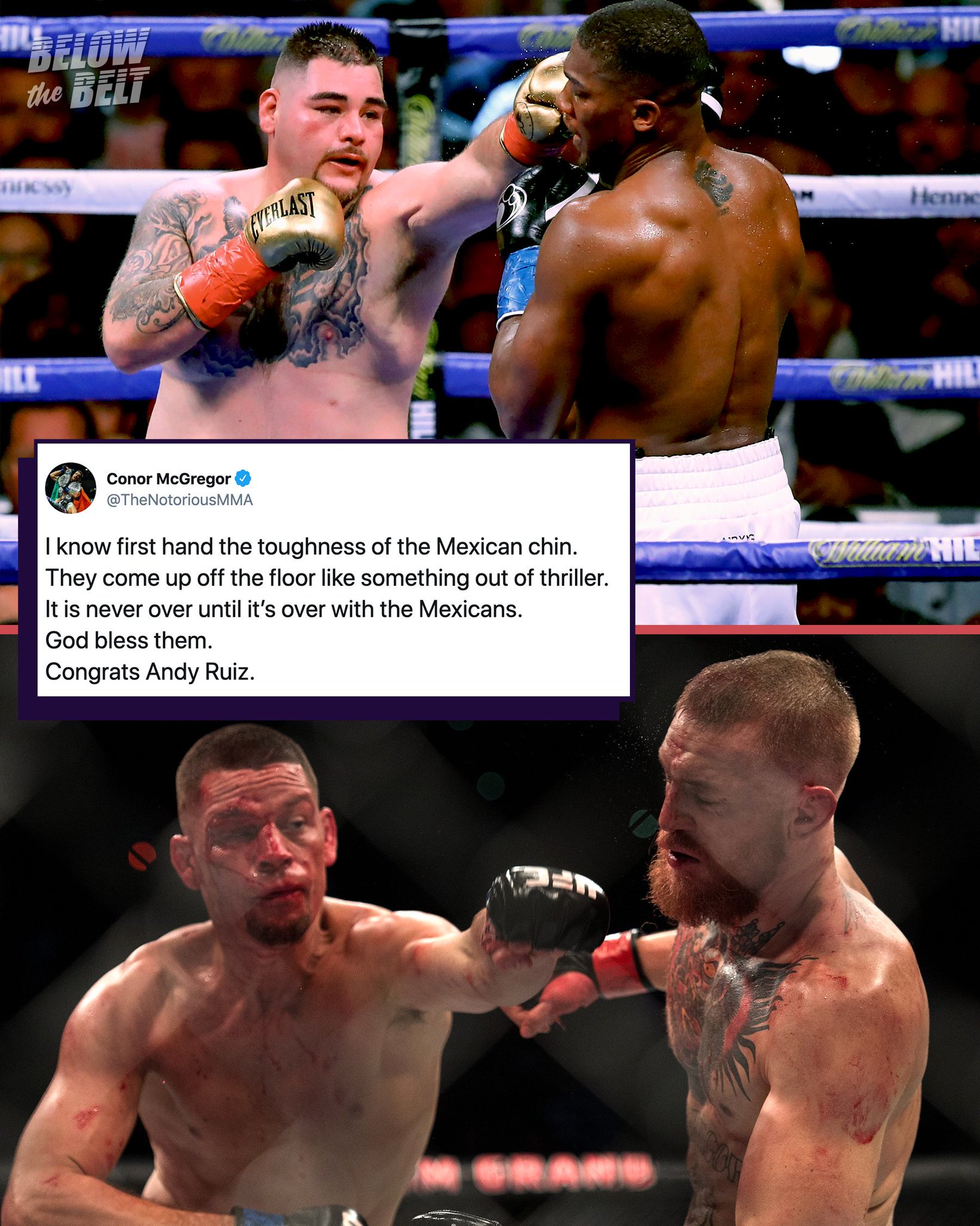 Below The Belt With Brendan Schaub Conor Mcgregor Can Relate To Anthony Joshua On This One