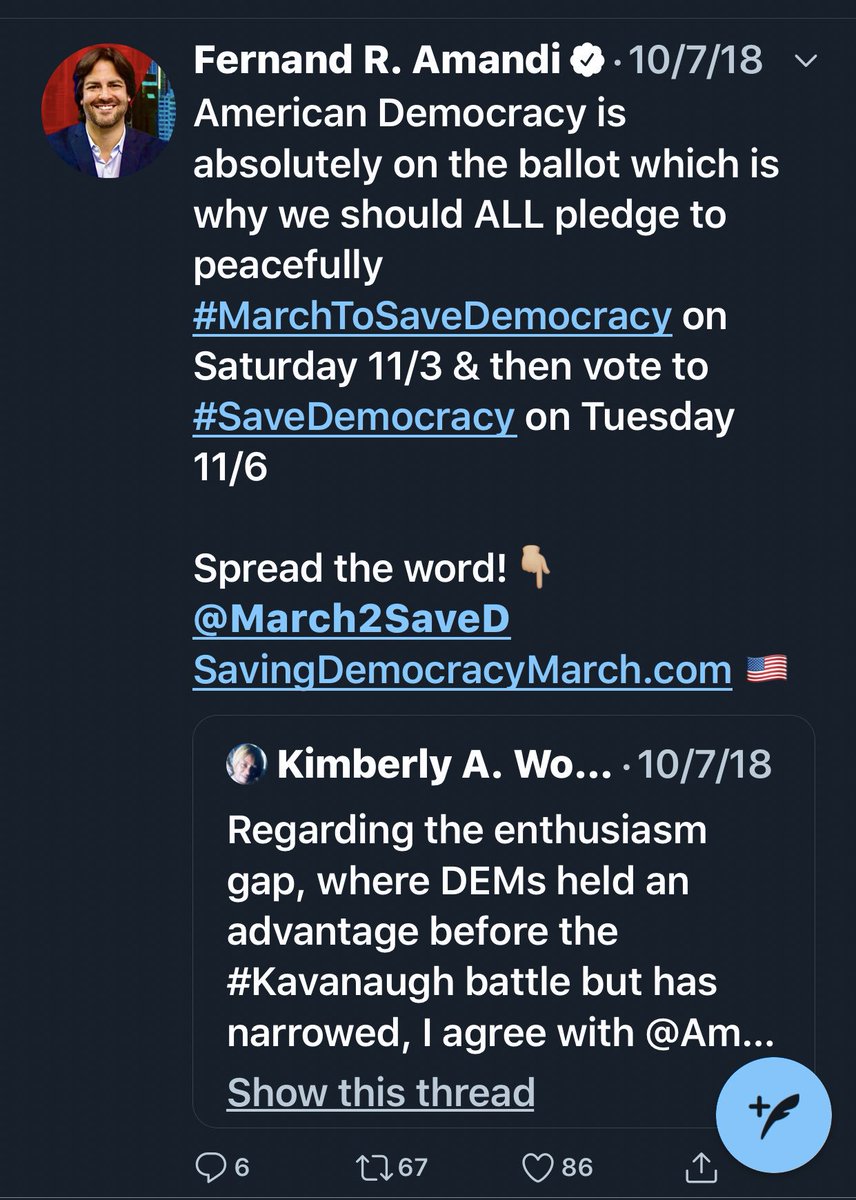 MarinaGipps's tweet image. #MarchToSaveDemocracy is legitimate. Can you please bring the related accounts back?  Thank You @TwitterSupport @RawStory