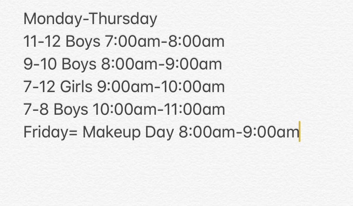 TitanHoops160's tweet photo. ๐๐จ๐๐จ๐๐จ๐๐จ๐๐จ๐
SUMMER WEIGHTS
Starts Monday, June 3rd
What are you doing to separate yourself from others trying to take your playing time?
Get challenged. Accept it.
Get frustrated. Overcome it.
Get pushed. Be coachable.
#NorrisPower
#TitanHoops๐
#IronSharpensIron https://t.co/AN8ooFJ5L4