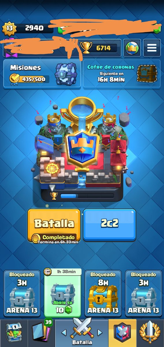 Nuevo récord de trofeos. No creo jugar más esta temporada. Gracias a mi brother (de nuevo) por prestarme su cuenta. La próxima intentaré llegar a 7000😊