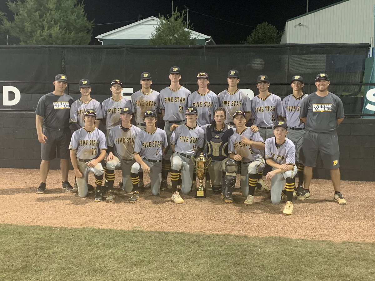 PBMidsouth's tweet photo. 5 Star 16U Midsouth takes the dub and the title in @netelitebasebal Smashville tourney! 4 games = 4 wins on the day! Final score over BC Athletics Boynton 4-0! @michaelhardy02 CG shove piece with 10 K’s! @BrendanTJones with a 💣🔥 in the 7th! Good weekend boys! @5starnational https://t.co/i5c6fZ3cky