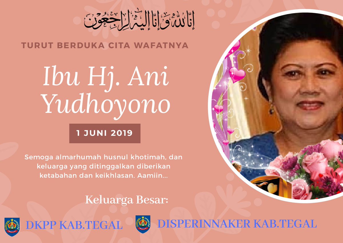 dkpp_kabtegal's tweet photo. Semoga husnul khotimah. Aamiin
@HumasTegalkab @KominfoTegalkab @maztoks @umiazizah60 @SabilillahArdie @perinakerslawi https://t.co/nnfir0zJ4q