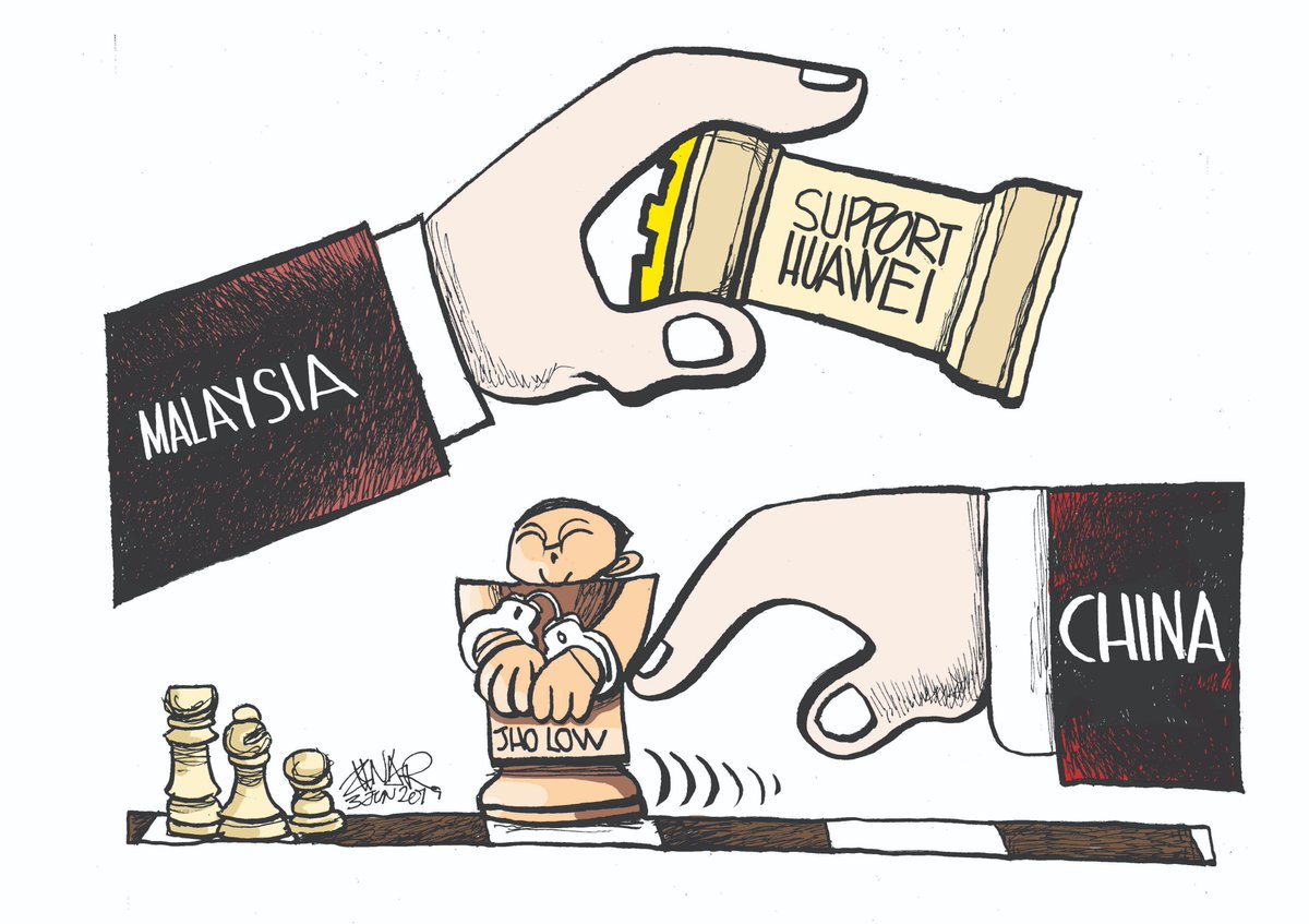 Cartoon: DEAL DONE? 
#Huawei #jholow #1MDB