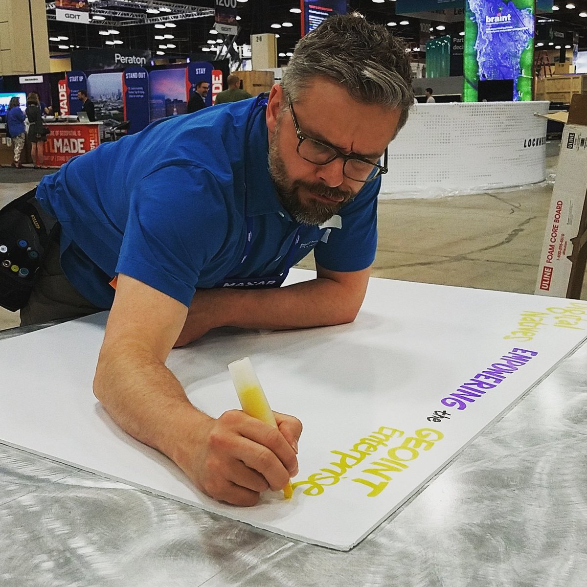 wakenight's tweet photo. Preparing for #geoint2018 @ogsystems @ParsonsCorp #visioneering https://t.co/VjRgrjtqj1
