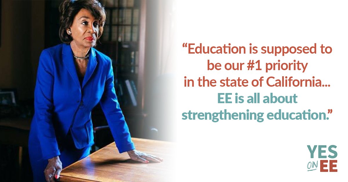 Thank you to Congresswoman Maxine Waters for endorsing EE! 

Join Maxine Waters and support Measure EE. Vote by mail today or on Election Day which is Tuesday, June 4.