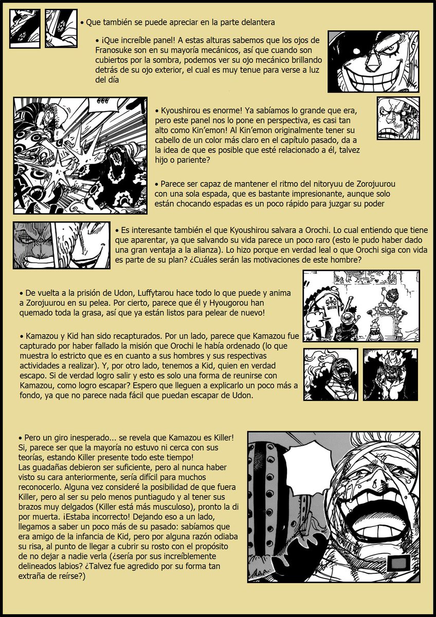 One Piece Manga - Secretos del capitulo 944