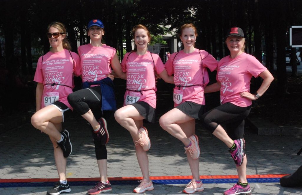 Exciting day for Rockette Alum members to run annual Cheryl Diamond 5K Schlep for Breast, Ovarian, and Prostate Cancer in honoring our Rockette sisters that we lost from ovarian cancer. #theRockettes #americanfriendsofrabinmedicalcenter