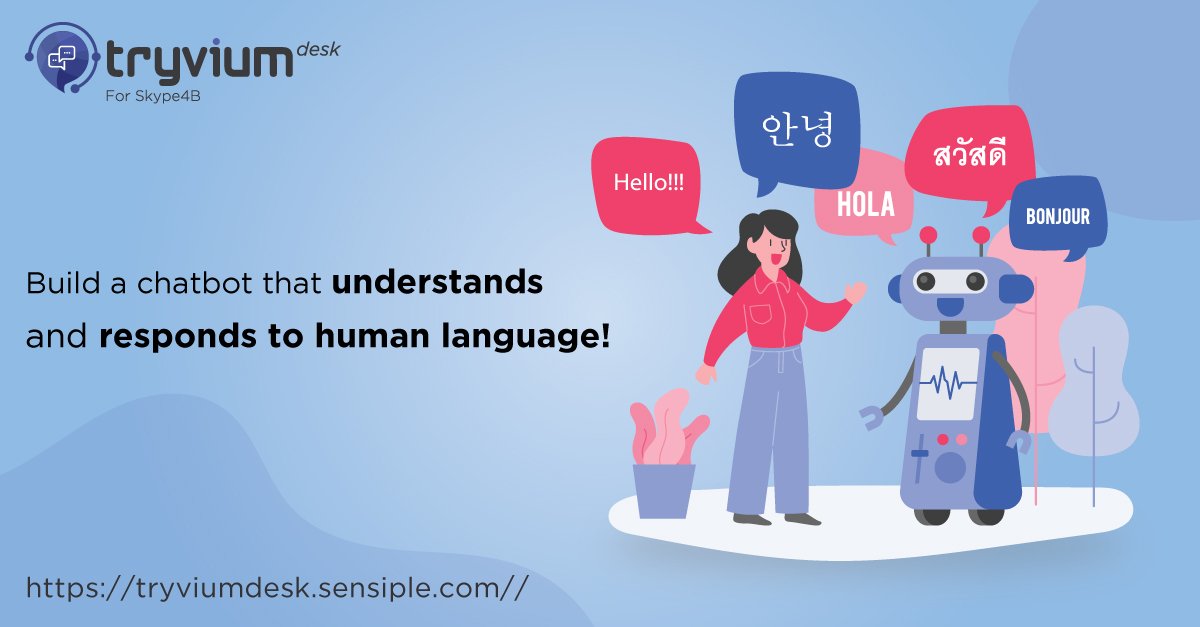 sensiple's tweet image. Bridge the gap between your customers and Bots. Add NLP to your chatbots. For more, Visit: tryviumdesk.sensiple.com/features
#CustomerExperience #ServiceDeskSolution #NaturalLanguageProcessing