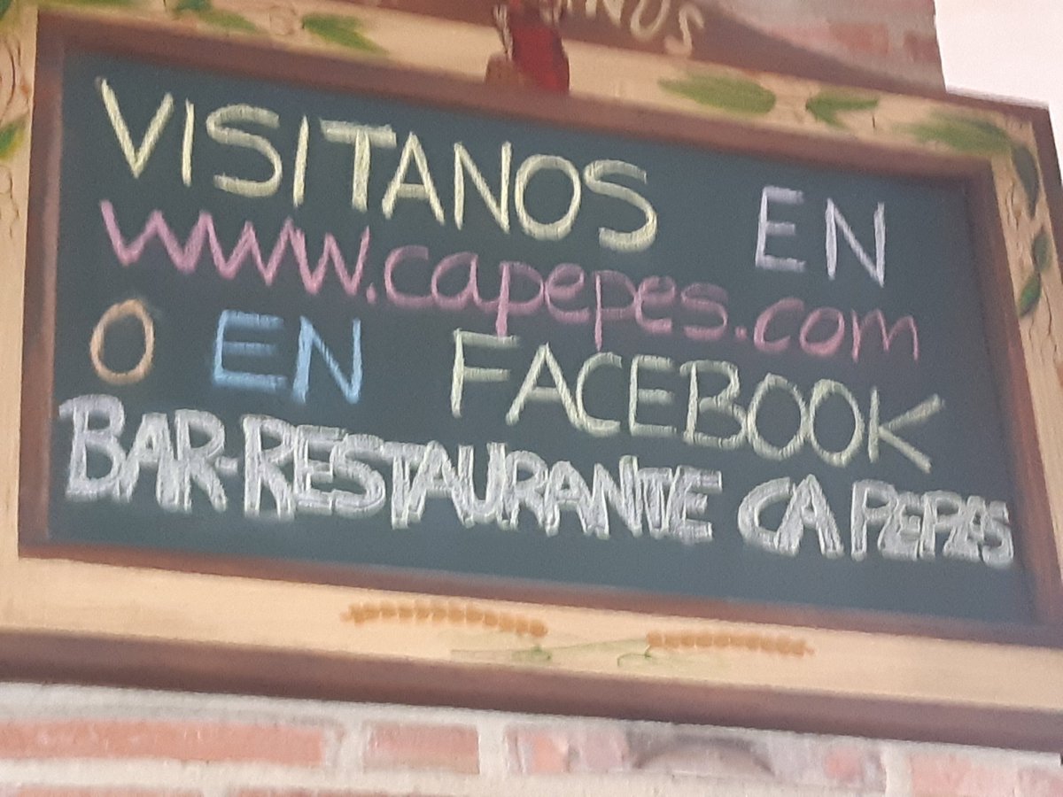 En <a href="/CaPepes/">Bar-Restaurante CA PEPES</a> Queriamos informaros de nuestro nuevo #horario  
De Lunes a Sábado 
#Mañanas de  8:00 a 16:00 
#Tardes de 18:00 a 00:00
Os esperamos!!!! #Catarroja
