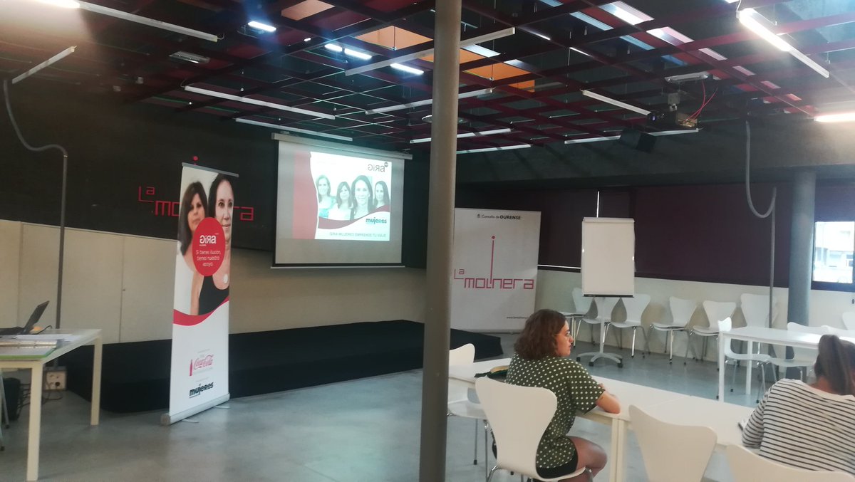 Hoy #GiraMujeres en Ourense, en @lamolineracc con @fmujeres y @CocaCola_es.. Próximos talleres en Vigo, Pontevedra y A Coruña.. Apúntate!!! 👇👇 preinscripcion.giramujeres.com/fundacionmujer…