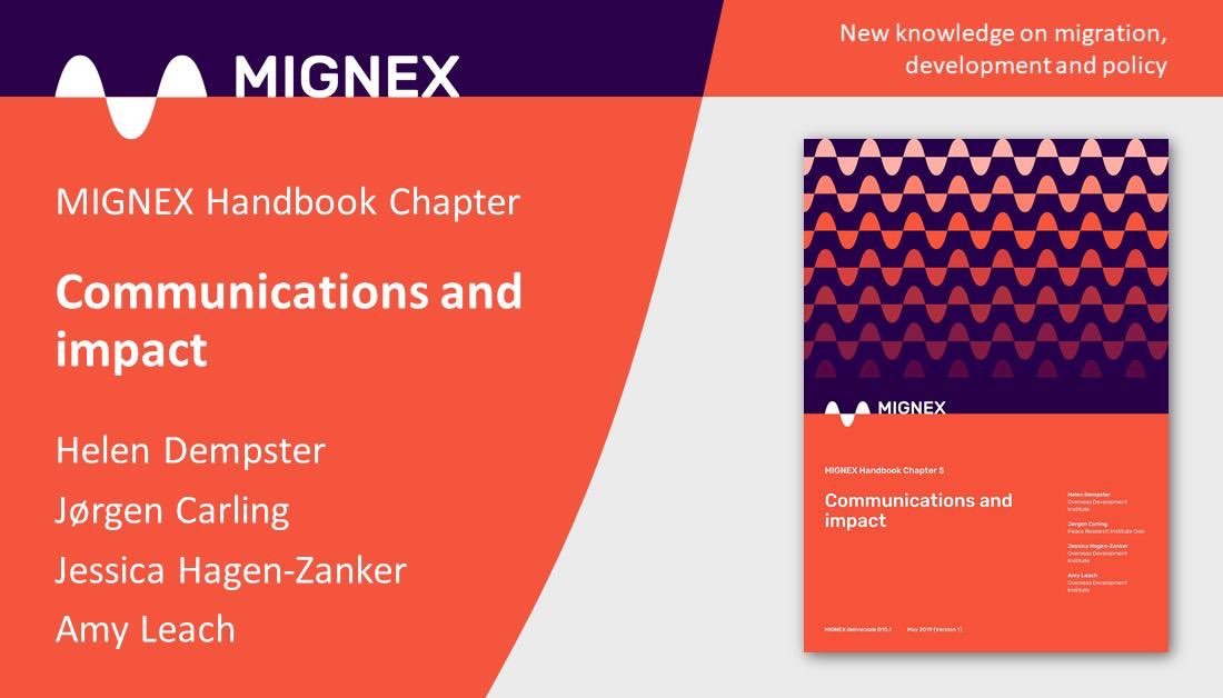 It's always such a pleasure to work on a research project which takes communications & impact seriously, and now you can read all about the approach! 🙌

#MIGNEX's comms guide, w/ @jorgencarling, @j_hagenzanker & @_amy_leach live @ bit.ly/MIGNEXcomms