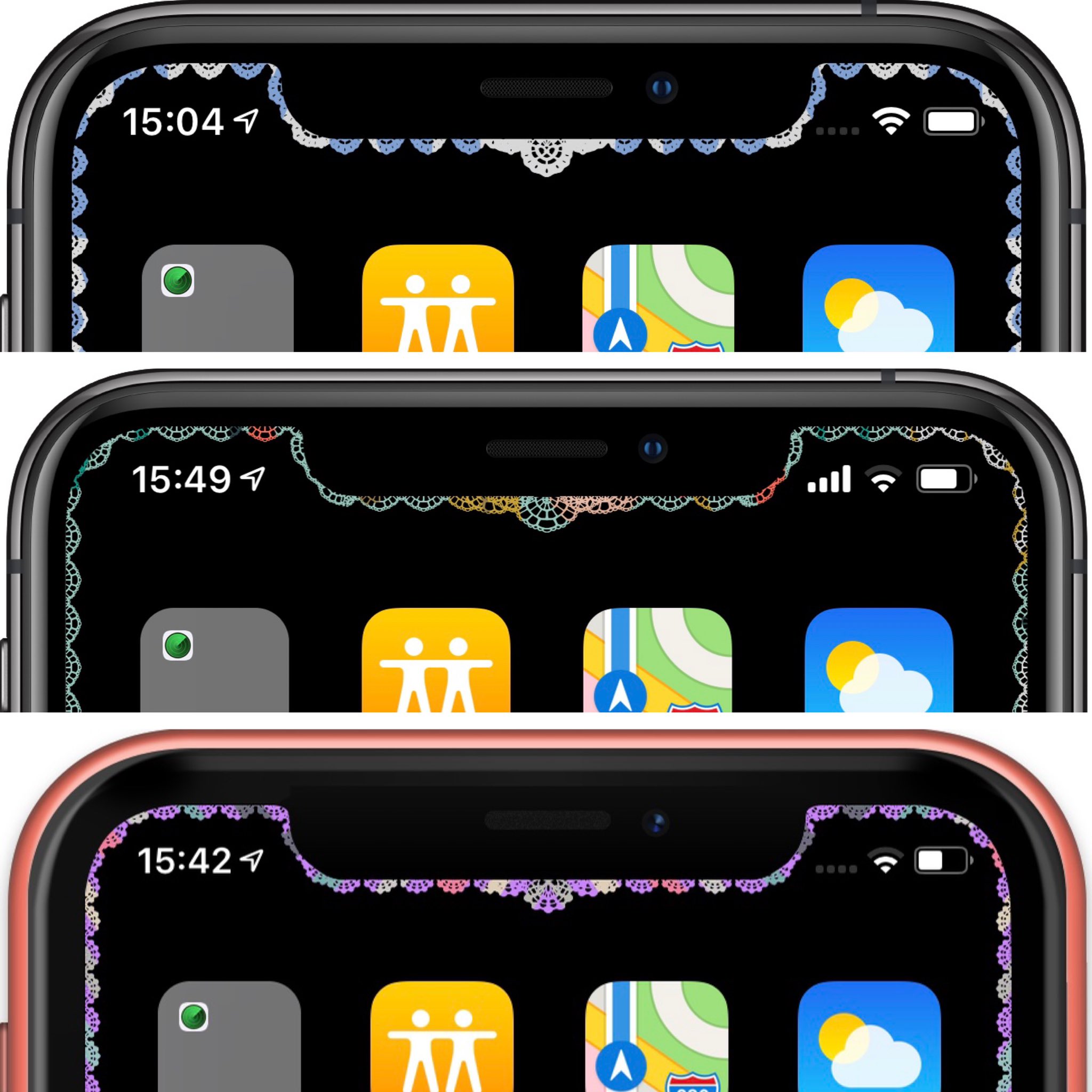 Hide Mysterious Iphone Wallpaper 不思議なiphone壁紙 Xシリーズiphone用 レース柄フレームの壁紙各24枚 Lace Pattern Frame Wallpapers For X Series Iphone 24 Sheets Each T Co Sg2jbaygnb T Co Dhvnjhljpx Twitter