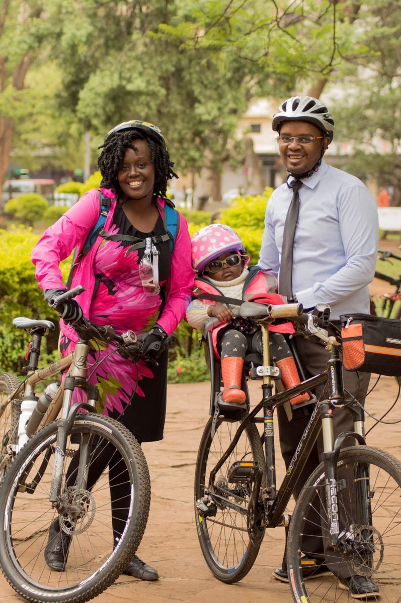 CriticalMassNbi's tweet photo. If only this cute little one could tell us a story about her adventures on her dad's bicycle! ❤️ What about you? What adventures have you had with your bike? Share with the hashtags  #WorldBicycleDay #mybikeandi Share a pic too! @Ma3Route @KenyanTraffic @magicalkenya @dailynation https://t.co/viPi5spGbB