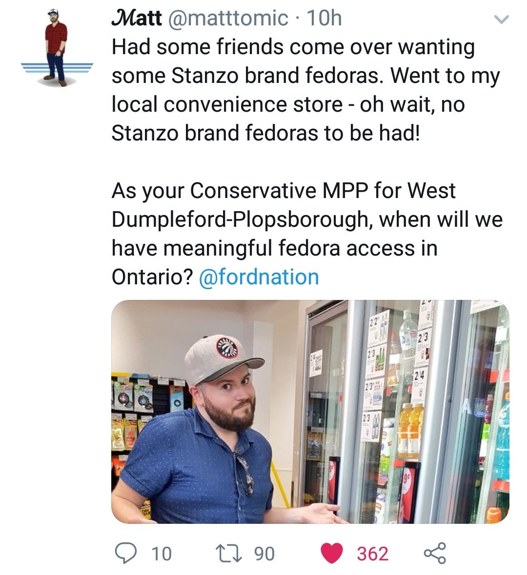 But wait. It gets worse.When you make MPPs do the same gimmick in every community with the same lines based on assumptions that don't apply well locally - you offend their constituents. And the MPP wears it.Mocking your local PC MPP became a provincial sport for one and all.