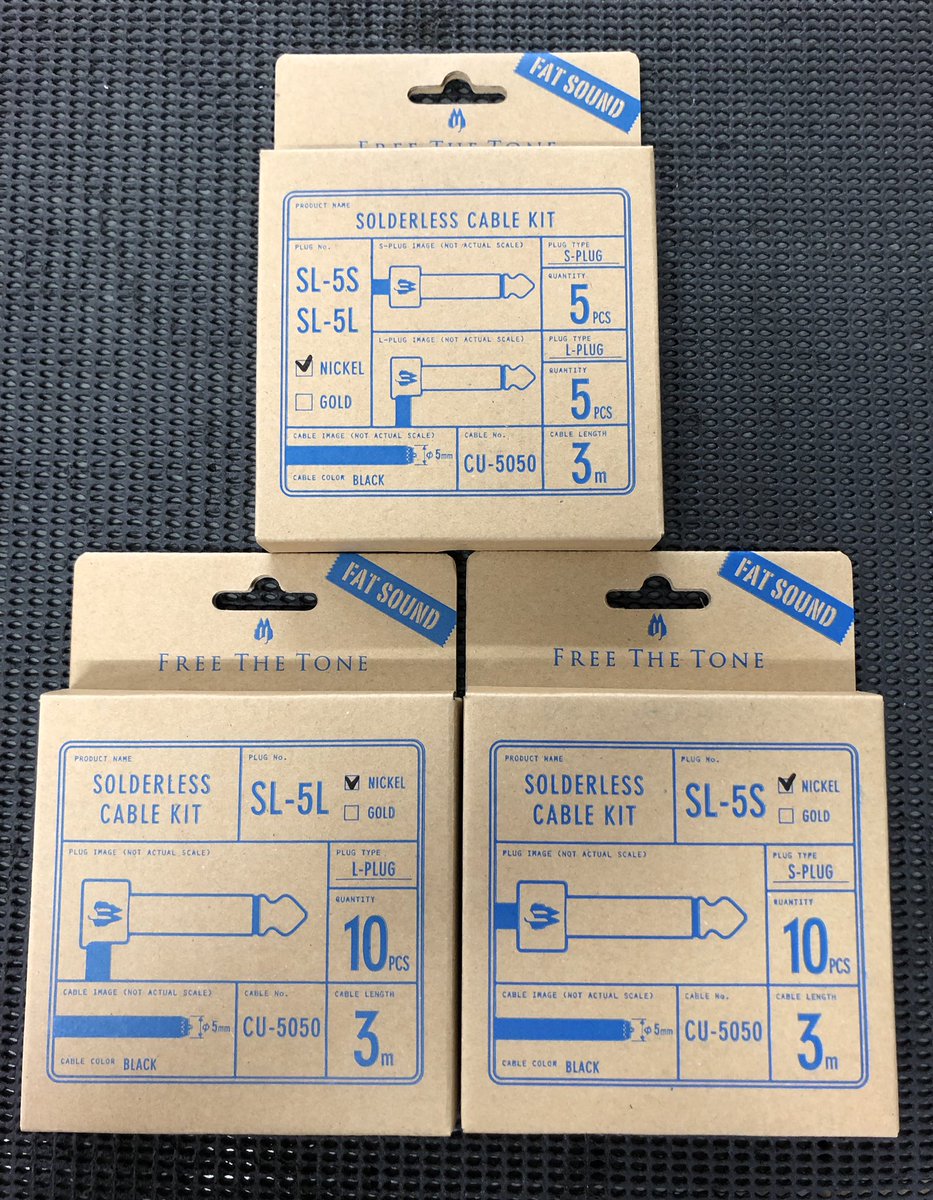 yhayashifrtt's tweet image. 6月21日に発売予定の新ソルダーレスケーブルキットのパッケージが完成しました！綺麗なブルーに仕上がりました(^^) ブルーは直径5mmのCU-5050用パッケージです。ベース用のボード組みに最適です。オーバードライブなど、太いサウンドに仕上げたい部分の配線にもお薦めです！

#freethetone #SL5