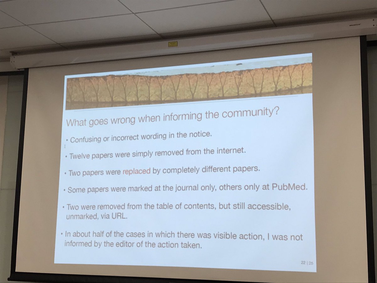Aishoola's tweet photo. Debora Weber-Wulff told us about the real situation about journal reactions to information about plagiarism and duplicate publications at #WCRI2019 https://t.co/Gpes9Qs8Nj