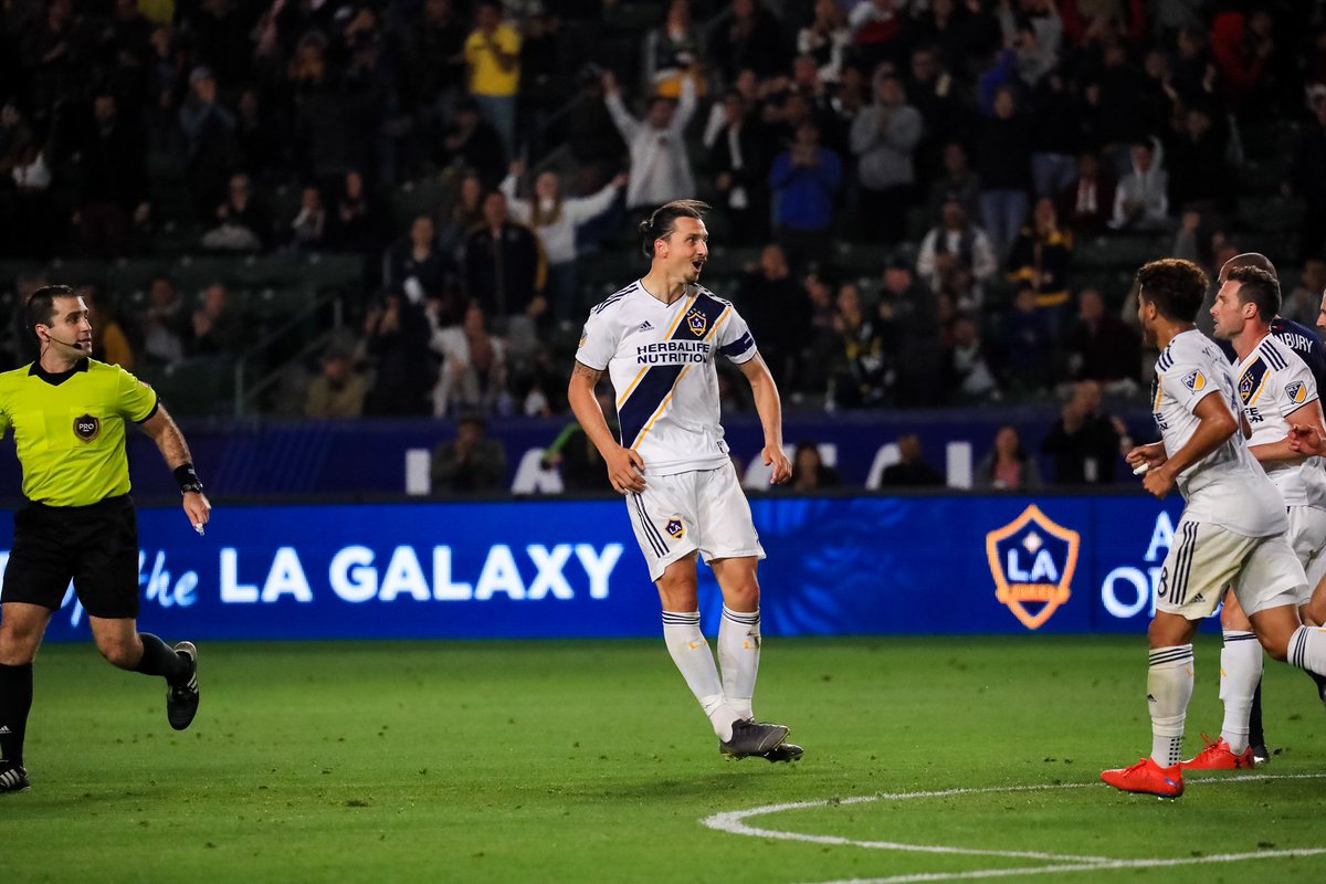 LAGalaxy's tweet photo. That one felt good. 

🚲 @Ibra_official https://t.co/vkQcH6BHr7