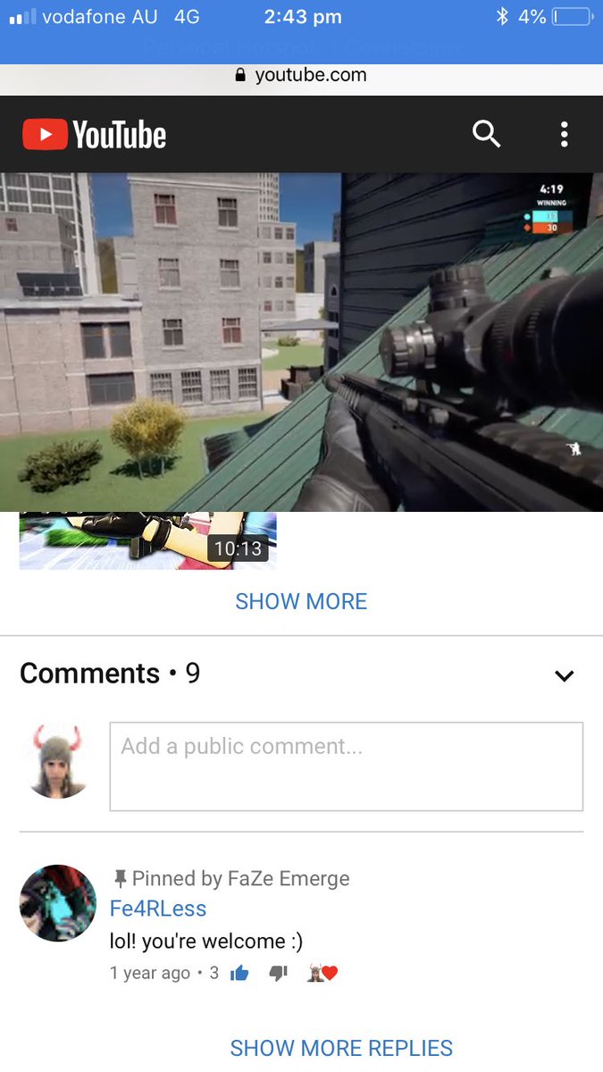 FazeEmerge's tweet image. Fe4rless commenting on my video and subscribing was the motivation that pushed me to try with my life and I’m forever grateful to him😎 proof it’s him in this link m.youtube.com/watch?v=QMx9Cb…