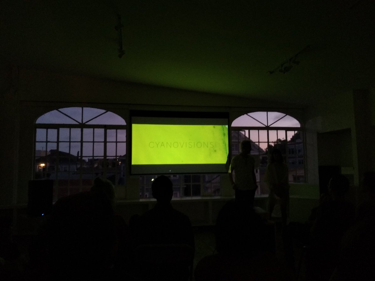 awojdyla's tweet photo. Amazing work "Cyanovision" from @tiareribeaux and @jodystillwater presented at @b4bel4b in Oakland, to be presented soon at #ISEA2019. TIL what ecosexual and holobiome mean, a reminder that we are not as unitary as we think we are.
Here's how to help: https://t.co/bJQRkLnQwF https://t.co/kjgxcmSeLZ